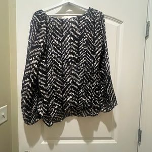 Parker zebra print blouse